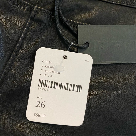 Blank NYC Black Faux Leather Pull On Leggings - Picture 7 of 8